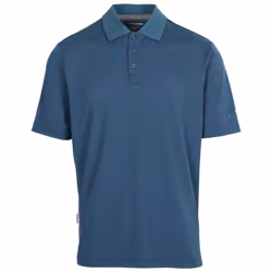 Trespass Mens Polo Shirt Quick Dry Active Gedding - S, Dark Peacock Marl