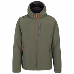 Trespass Mens Softshell Jacket with Hood Marlon B - L, Ivy