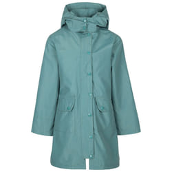 Trespass Girls Waterproof Hooded Jacket Drizzling - 3-4 Years, Spruce Green