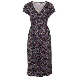 Trespass Womens V-Neck Dress Capped Sleeve Nia - 14, Damson Tone Floral Print
