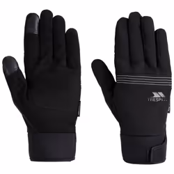 Trespass Mens Gloves Waterproof Cruzado X - XS, Black