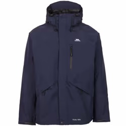 Trespass Mens Corvo Waterproof Windproof Outdoor Walking Hiking Jacket Coat - L, Navy