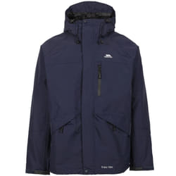 Trespass Mens Corvo Waterproof Windproof Outdoor Walking Hiking Jacket Coat - L, Navy