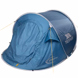 Trespass Waterproof 2 Man Pop Up Tent Swift2 - EACH, Rich Teal Print