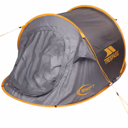 Trespass Waterproof 2 Man Pop Up Tent Swift2 - EACH, Storm Grey Print