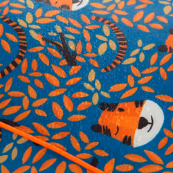 Trespass Kids Sleeping Bag 3 Season Bunka - EACH, Teal Tiger Print