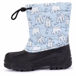 Trespass Kids Snow Boot Insulated Lined Remy - 13, Polar Bear Print