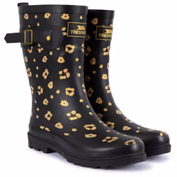 Trespass Womens Wellie Boots Full Length Celeste - 5, Leopard