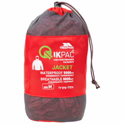 Trespass Adults Waterproof Jacket Packaway Qikpac - XXS, Red