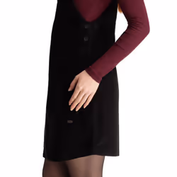 Trespass Womens Pinafore Dress Cotton Twirl - 10, Black