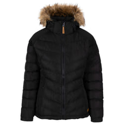Trespass Womens Padded Hooded Casual Jacket Nadina - 24, Black / Black