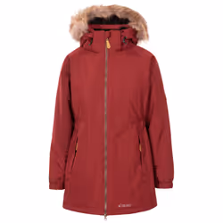 Trespass Womens Parka Jacket Waterproof Celebrity - S, Dark Cherry