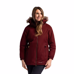 Trespass Womens Parka Jacket Waterproof Celebrity - S, Dark Cherry