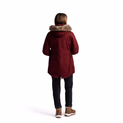 Trespass Womens Parka Jacket Waterproof Celebrity - S, Dark Cherry