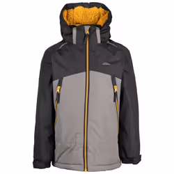 Trespass Boys Waterproof Jacket Hood Coat Discover - 7-8 Years, Storm Grey
