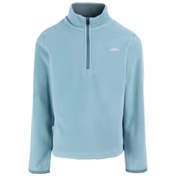 Trespass Girls 1/2 Zip Jumper Pullover Sybil - 3-4 Years, Teal Mist