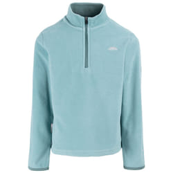 Trespass Girls 1/2 Zip Jumper Pullover Sybil - 3-4 Years, Teal Mist