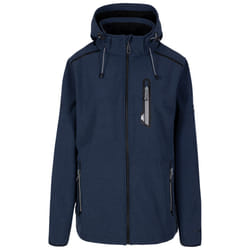Trespass Mens Softshell Jacket with Zip Hood Anak - S, Navy Marl