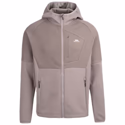 Trespass Mens Hooded Full Zip Activewear Top Bani - XL, Storm Grey