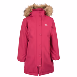 Trespass Womans Waterproof Jacket Hooded Astound - 2-3 Years, Berry