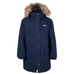 Trespass Womans Waterproof Jacket Hooded Astound - 2-3 Years, Navy