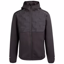 Trespass Mens Hooded Activewear Faux Down Jacket With Zipped Pockets Bolfort - XXL, Black