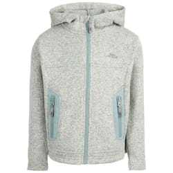 Trespass Kids Hooded Fleece Jacket Unisex Donny - 5-6 Years, Teal Mist