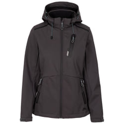 Trespass Womens Jacket With Zip Off Hood Neman - 12, Dark Grey