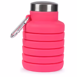 Trespass Silicone Foldable Bottle BPA Free Vavo - EACH, Flamingo