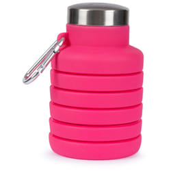 Trespass Silicone Foldable Bottle BPA Free Vavo - EACH, Flamingo