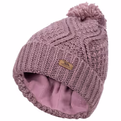Trespass Womens Pom Pom Hat Knitted Beanie Zyra - EACH, Rose Tone