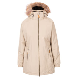 Trespass Womens Parka Jacket Waterproof Celebrity - 16, Oatmilk