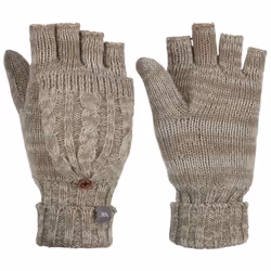 Trespass Womens Fingerless Gloves Knitted Mittzu - S/M, Dark Mushroom