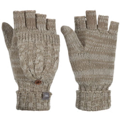 Trespass Womens Fingerless Gloves Knitted Mittzu - S/M, Dark Mushroom