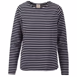 Trespass Womens Long Sleeve Striped Pullover Karen - 8, Navy Stripe