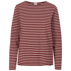 Trespass Womens Long Sleeve Striped Pullover Karen - 10, Dark Cherry Stripe