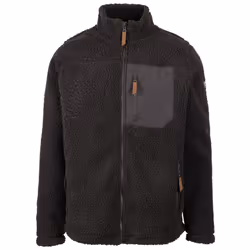Trespass Mens Sherpa Fleece Jacket Airtrap Buck B - 2XL, Dark Grey
