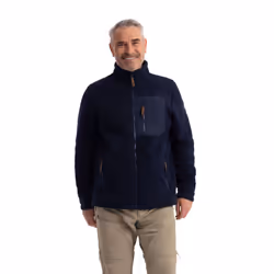 Trespass Mens Sherpa Fleece Jacket Airtrap Buck B - M, Navy
