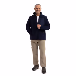 Trespass Mens Sherpa Fleece Jacket Airtrap Buck B - M, Navy