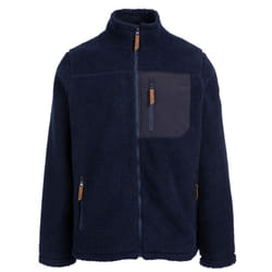 Trespass Mens Sherpa Fleece Jacket Airtrap Buck B - XL, Navy