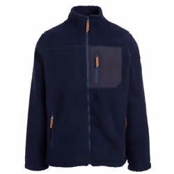 Trespass Mens Sherpa Fleece Jacket Airtrap Buck B - 2XL, Navy