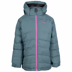 Trespass Girls Padded Jacket Hooded Amira - 5-6 Years, Green