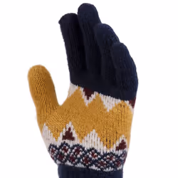 Trespass Kids Fleece Gloves Fitted Cuff Norta - 2/4, Navy
