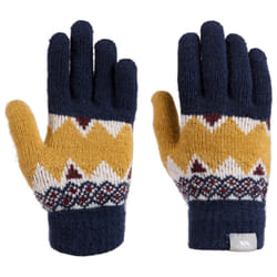 Trespass Kids Fleece Gloves Fitted Cuff Norta - 5/7, Navy