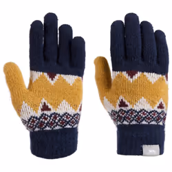 Trespass Kids Fleece Gloves Fitted Cuff Norta - 8/10, Navy