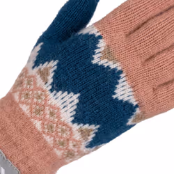 Trespass Kids Fleece Gloves Fitted Cuff Norta - 5/7, Misty Rose
