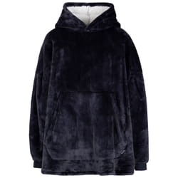 Trespass Unisex Oversized Fleece Hoodie Cosiness - EACH, Navy