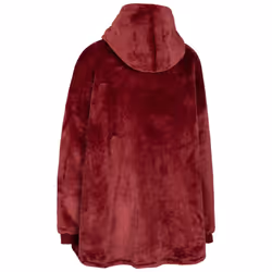 Trespass Unisex Oversized Fleece Hoodie Cosiness - EACH, Dark Cherry