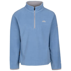Trespass Girls 1/2 Zip Airtrap Fleece Jumper Sybil - 7 Years, Denim Blue