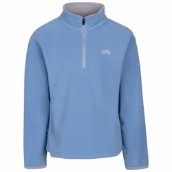 Trespass Girls 1/2 Zip Airtrap Fleece Jumper Sybil - 9 Years, Denim Blue